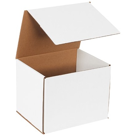 Bsc Preferred 10 x 8 x 8'' White Corrugated Mailers, 50PK BUY00014493